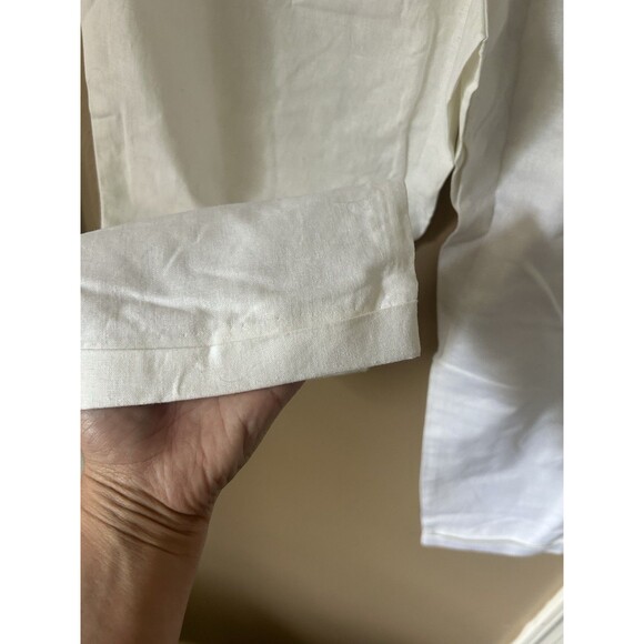 J. Crew Factory Linen-Cotton Blend Drawstring Pants Sz 14 AW839 NWT Coastal - Picture 5 of 9